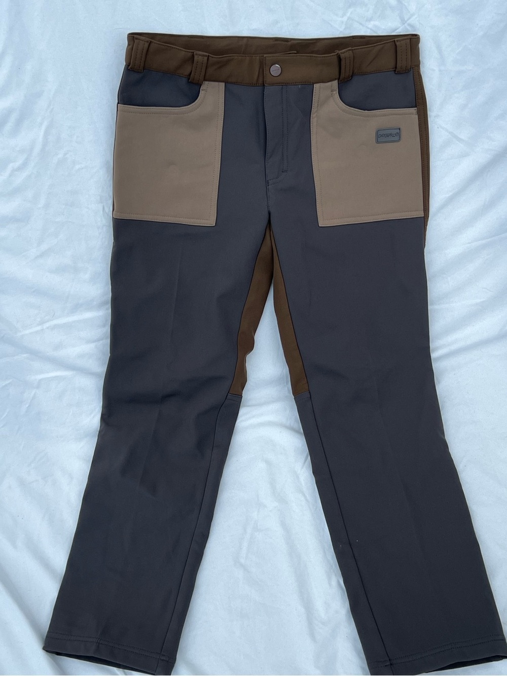 Kolping Technical Outdoor Pants Size Large Youth brown /khaki/beige